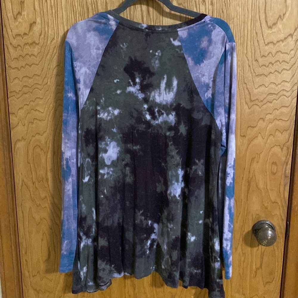 LOGO XL Tie Dye  long sleeve with pockets - Picture 2 of 6